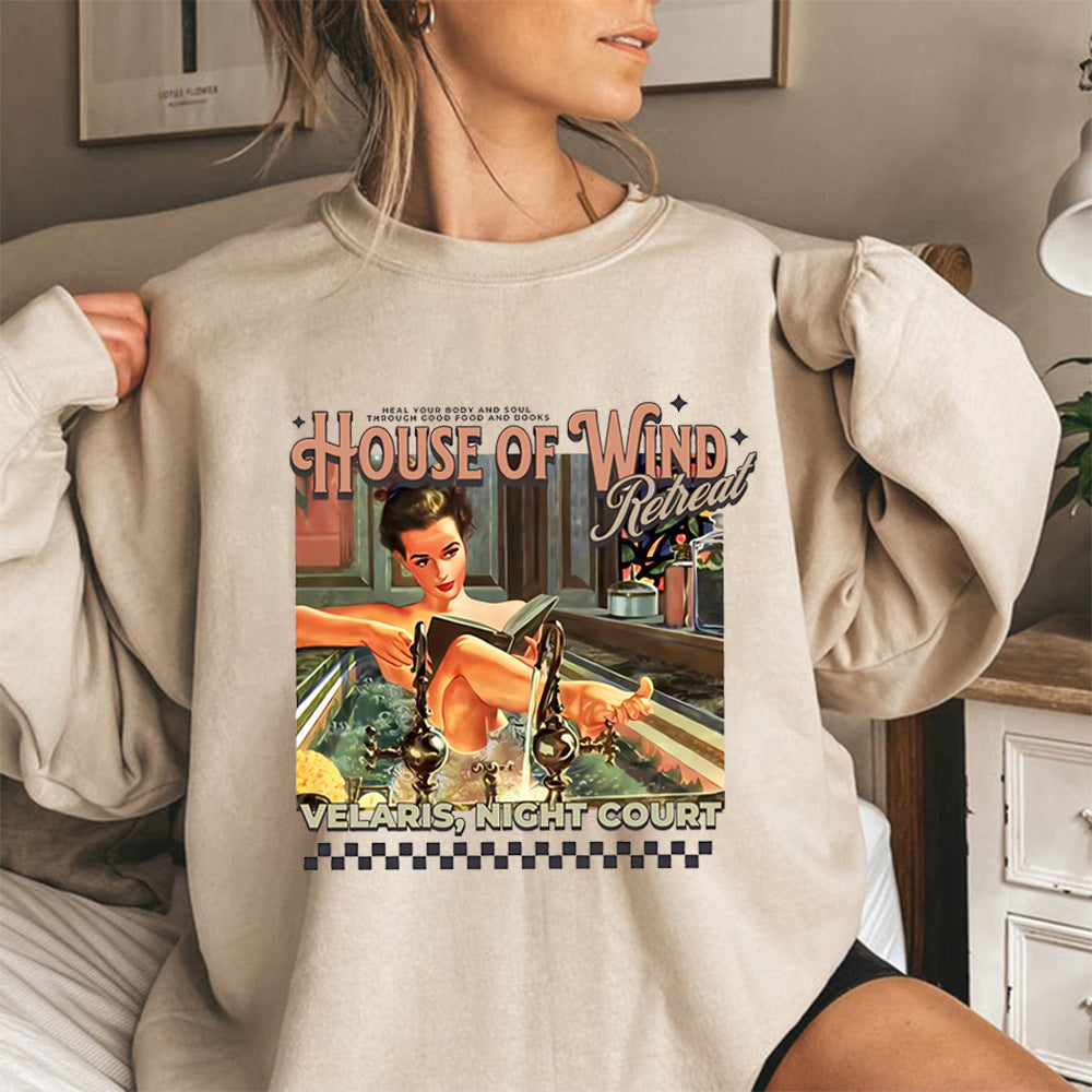 Pattern Round Neck Top Casual Bottoming Shirt Sweater