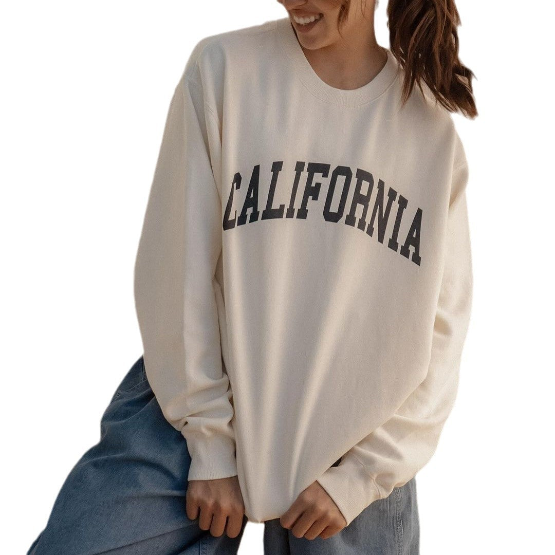 Women's Pullover Loose-fitting Casual Round-neck Top